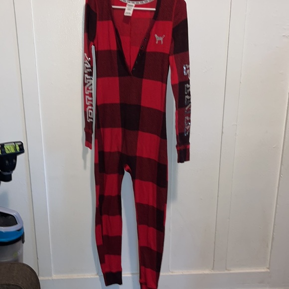 Pink Victoria Secret red and full body sleeper - Picture 3 of 9